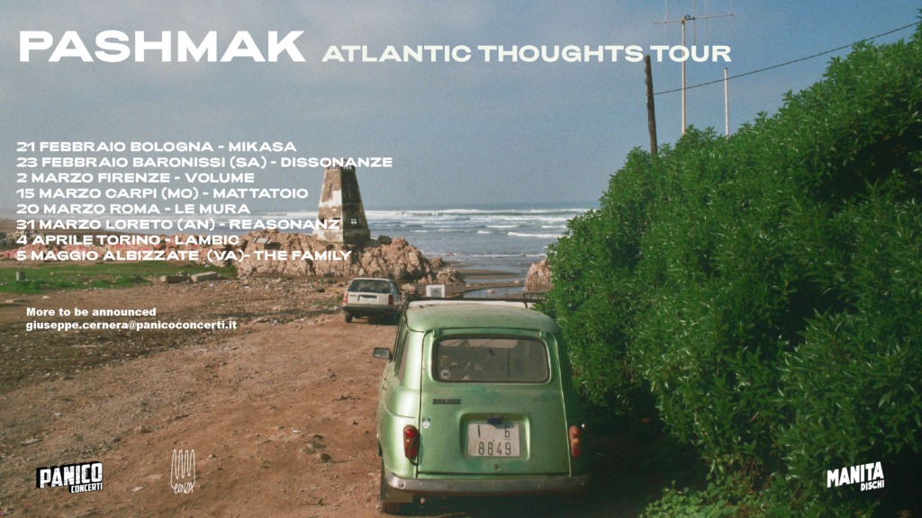 Pashmak: le prime date dell'Atlantic Thoughts Tour - Panico Concerti